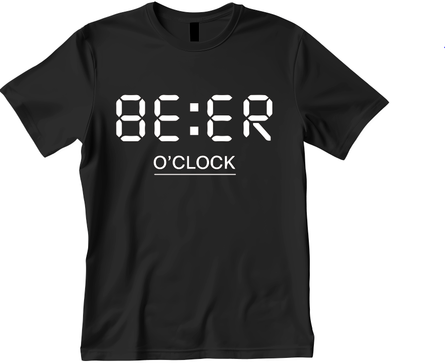 Beer O'Clock Design Unisex Shirt/Hoodie/Sweatshirt