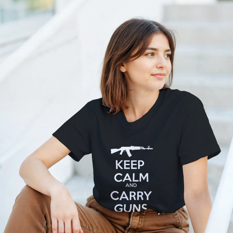 Keep Calm and Carry Guns Design Unisex Shirt/Hoodie/Sweatshirt